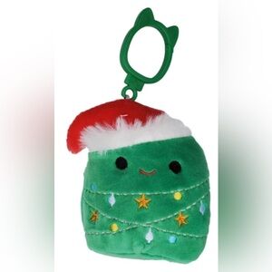 Squ Squishmallows 3.5" Clip-On Andy the Christmas Tree Plush Clip